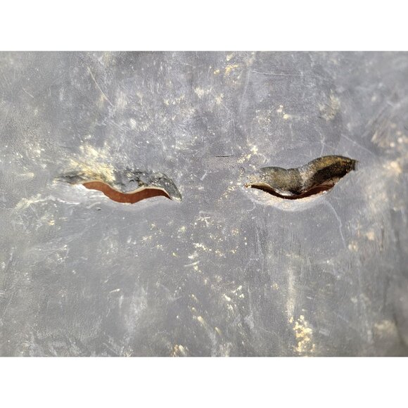 Bali Wood Mask Handmade Carving With Crazy Hair & Big Grin Wall Hanging - Picture 12 of 16